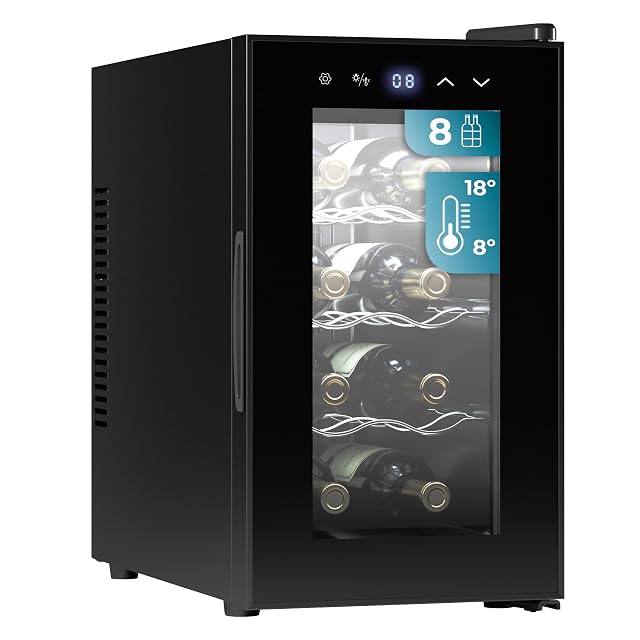 Vinoteca de 8 botellas Cecotec Bolero Grandsommelier 830 CoolCrystal